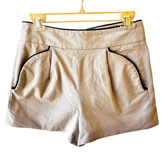 FRENCH CONNECTION Womens High Rise Shorts Pockets Back Zipper size 6 - Picture 4 of 11